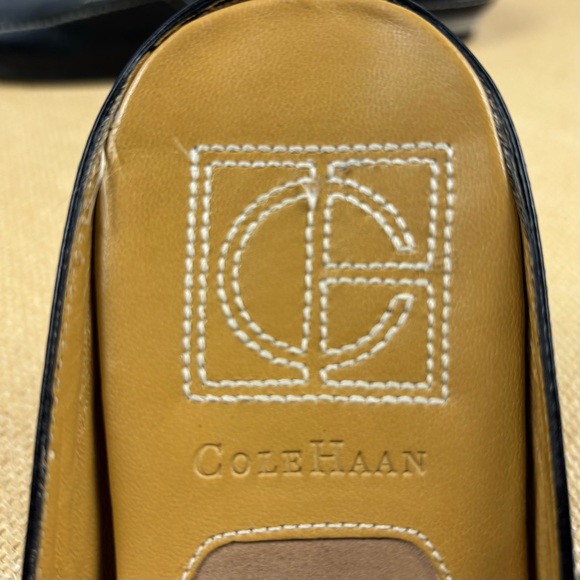 Cole Haan x Nike Air | Womens Black Leather Slip On Mules | Size 7.5 - Picture 10 of 14